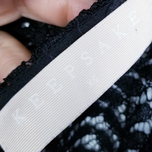 Keepsake the Label Uptown Black Lace Long Sleeve Dress - Size XS - Picture 9 of 11